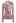 Organza Bowknot Neckline Knit Top in Dusty Pink