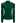 Rhinestone Decor Ruched Shoulder Mock Neck Top in Green