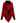 Festive Plaid Turtleneck Knit Poncho in Red