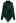 Festive Plaid Turtleneck Knit Poncho in Green