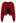 Shimmery Velvet Tie Front Crop Knit Cardigan in Red