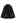 Bowknot Decor Faux Fur Pocket Buttoned Knit Cape Coat in Black
