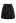 Effortless Charm Flap Pocket Zipper Mini Skirt in Black