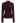 Faux-Wrap Ruched Top with Choker in Burgundy
