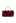 Opulent Rose Rhinestone Handle Clutch in Burgundy