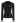 Choker Neck Lace Panel Fuzzy Knit Top in Black