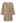 Collarless Button Down Sherpa Longline Coat in Khaki