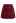 Sequin Fringe Decor Tweed Mini Bud Skirt in Red