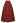 Metallic Embossed Belted A-Line Maxi Skirt in Red