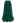 Ruffle Hem Double-Layered Mesh Maxi Skirt in Dark Green