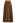 Little Bow Decorated Pleats Knit Maxi Skirt in Brown