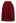 Fringed Zigzag Box Pleat Midi Skirt in Red