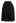 Fringed Zigzag Box Pleat Midi Skirt in Black