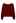 Bowknot-Trimmed Boat Neck Knit Sweater in Red