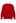 Pearl Trim Heart Jacquard Oversized Knit Sweater in Red