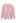 Pearl Trim Heart Jacquard Oversized Knit Sweater in Pink