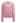 Lace Trim Crisscross Cable-Knit Sweater in Pink