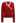 Lace Trim Crisscross Cable-Knit Sweater in Red
