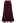 Seam Details Flare Midi Skirt in Burgundy