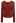 Flap Collar Ruched Side Long Sleeve Top in Rust Red