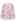 Lovable Heart Crew Neck Knit Sweater in Light Pink