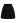 Retro Button Patch Pockets Mini Bud Skirt in Black