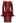 Dazzling Sequins Vine Feather Trim Bodycon Dress in Red