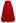 Solid Red High-Waist A-Line Midi Skirt