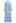 3D Floret Embellished Cutwork Lace Button Down Maxi Dress in Blue