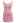 Rose Petal Lace-Up Back Cami Mini Dress in Pink