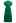 Collared Eyelet Embroidery Buttoned Midi Dress in Green