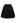 Garden Cutie Floret Embroidered Mini Skirt in Black