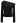 Side Button Folded One-Shoulder Top in Black