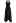 Halter Neck Ruched Asymmetric Maxi Dress in Black
