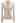 Golden Button Tie-Sash Knotted Fitted Knit Top in Nude