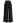 Accordion Pleats Waist Wide-Leg Pants in Black