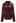 V-Neck Lace Panelled Button Down Satin Shirt in Burgundy
