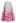 Hot Pink Flower Field Jacquard A-Line Midi Skirt