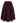 Gorgeous 3D Rose Petal A-Line Midi Skirt in Burgundy