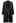 Contrast Edge Open Front Knit Coat in Black