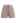 Hollow Out Tie-String Rolled Knit Shorts in Dusty Pink