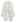 Waterfall Collar Open Front Tie-Sash Sheer Chiffon Top in Cream