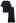 Cozy Effortless Ribbed Knit Top and Skirt Set in Black