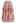 3D Clover Applique Mesh Tulle Maxi Skirt in Coral
