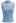 Mesh Inserted Mock Neck Ribbed Knit Tank Top in Blue