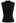 V-Neck Faux-Wrap Sleeveless Ribbed Knit Top in Black