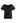 Scalloped Edge Pointelle Knit Top in Black