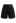 Seamed Front Side Pocket Shorts in Black