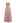 Tie-Back Crinkled Tiered Halter Dress in Light Pink