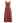 Contrast Binding Linen-Blend Cami Dress in Rust